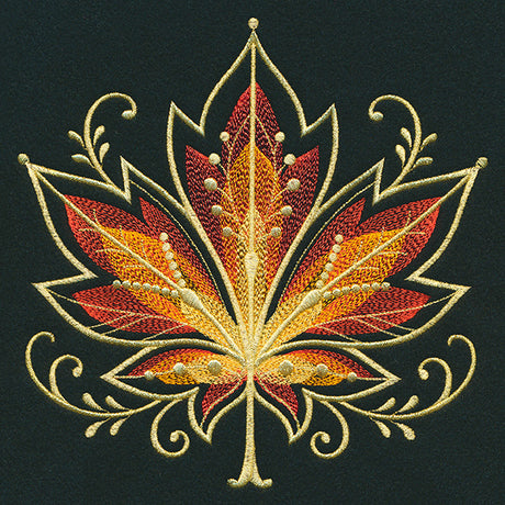 Gilded Mirage Maple Leaf