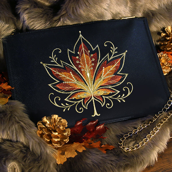 Gilded Mirage Maple Leaf