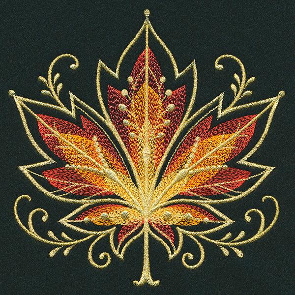 Gilded Mirage Maple Leaf