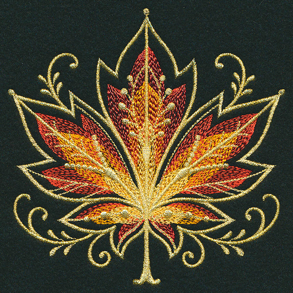 Gilded Mirage Maple Leaf