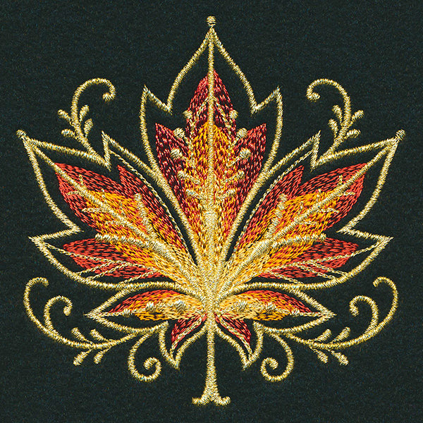 Gilded Mirage Maple Leaf
