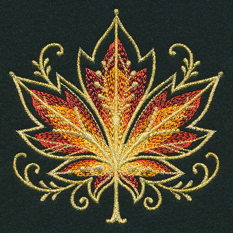 Gilded Mirage Maple Leaf