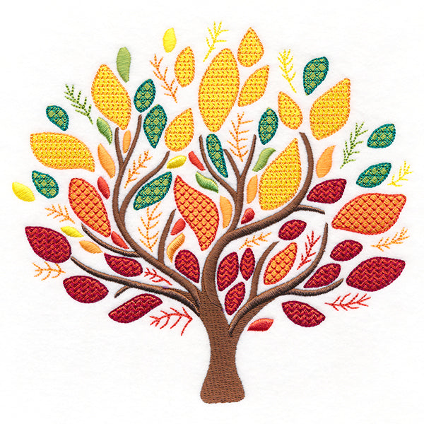 Vibrant Textures Tree