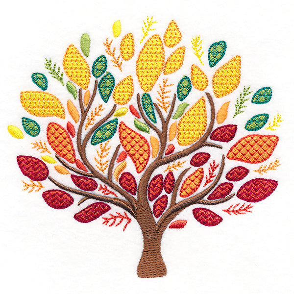 Vibrant Textures Tree