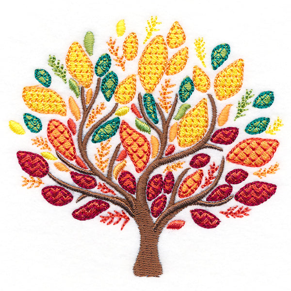 Vibrant Textures Tree