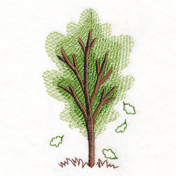 Falling Oak Leaves