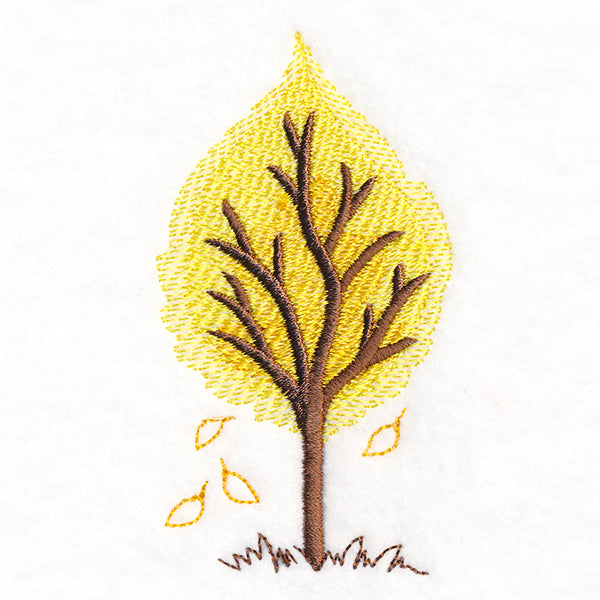 Falling Birch Leaves