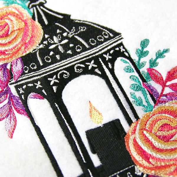 Lantern in Blooming Roses