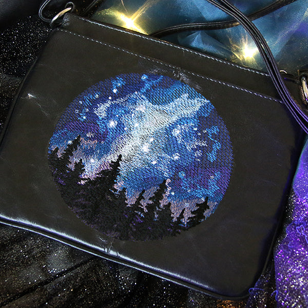 Milky Way Forest Scene