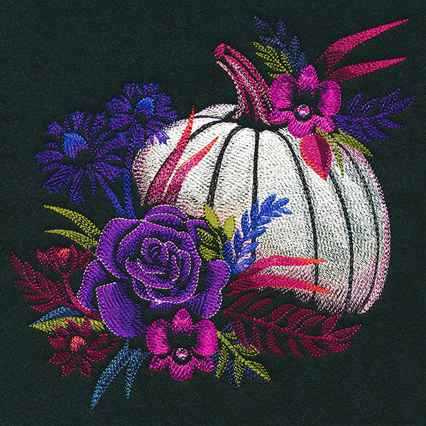 Midnight Blooms Pumpkin