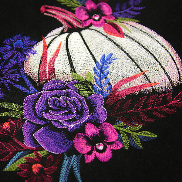 Midnight Blooms Pumpkin