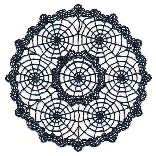 Spooky Spiderweb Doily (Lace)