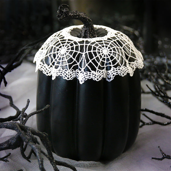 Spooky Spiderweb Doily - Open Center (Lace)