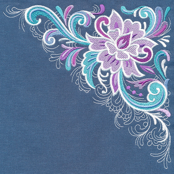 Rosemaling Floral Corner