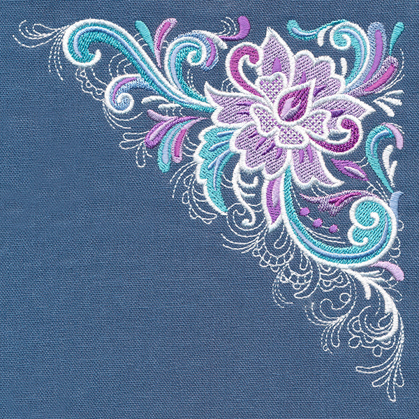 Rosemaling Floral Corner