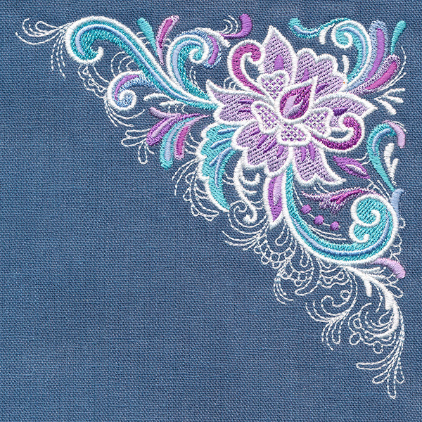 Rosemaling Floral Corner