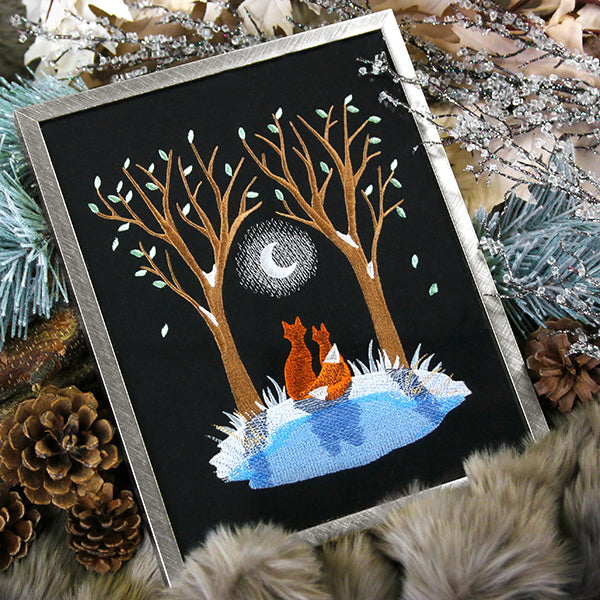 Moonlit Frost Scene