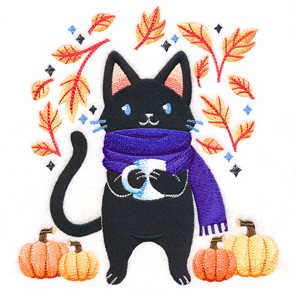 Cozy Autumn Kitty