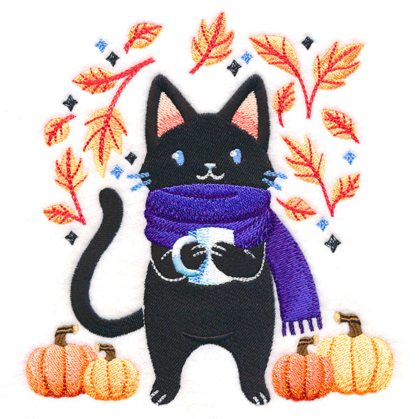 Cozy Autumn Kitty
