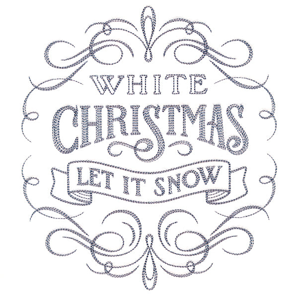 Calligraphic White Christmas