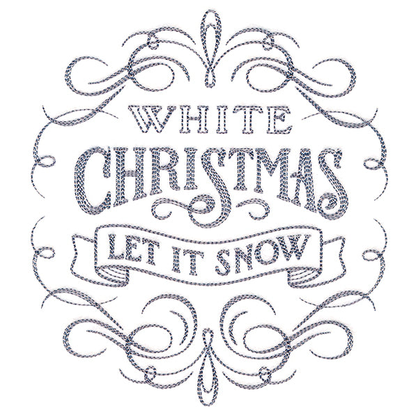 Calligraphic White Christmas
