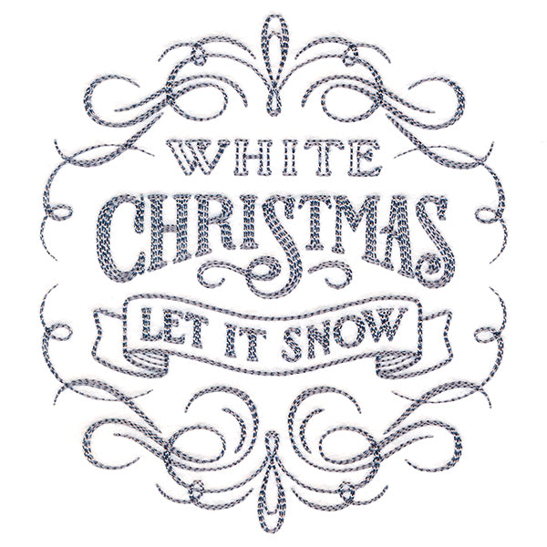 Calligraphic White Christmas
