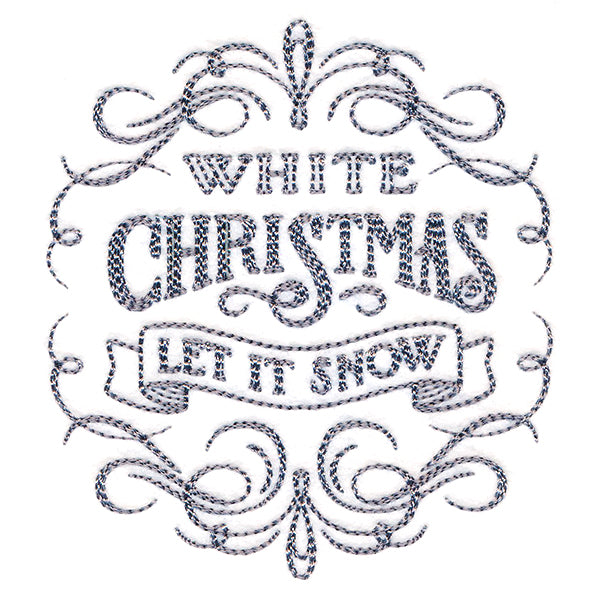 Calligraphic White Christmas
