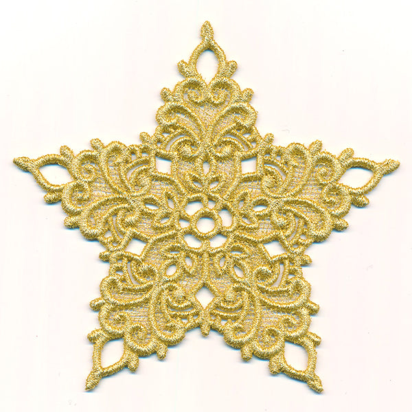 Shimmering Star Gift Topper (Lace)