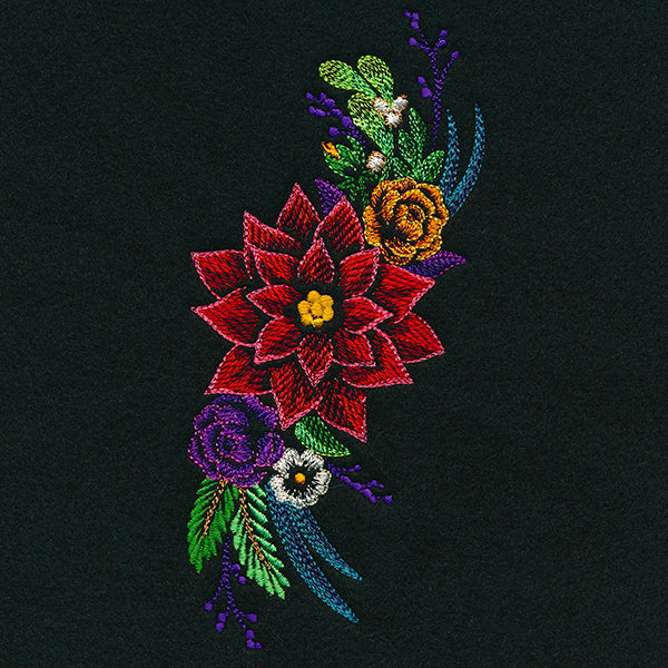 Midnight Christmas Blooms