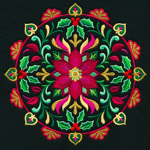 Festive Flowers Medallion