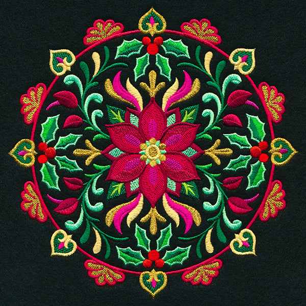 Festive Flowers Medallion