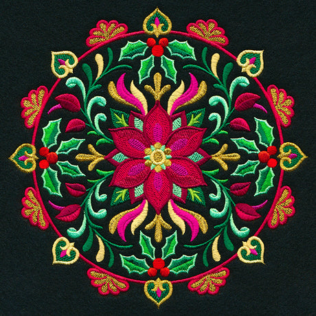 Festive Flowers Medallion
