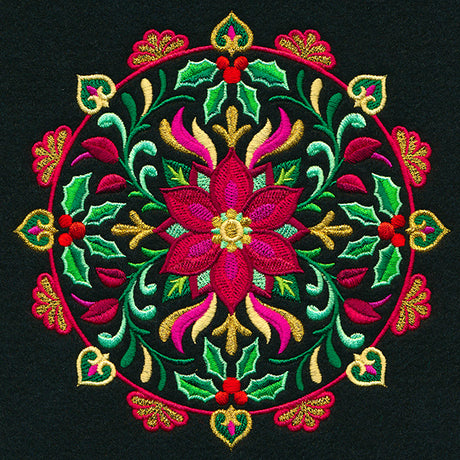 Festive Flowers Medallion