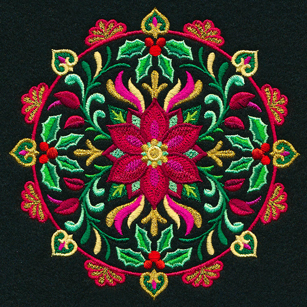 Festive Flowers Medallion