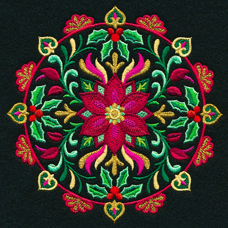 Festive Flowers Medallion