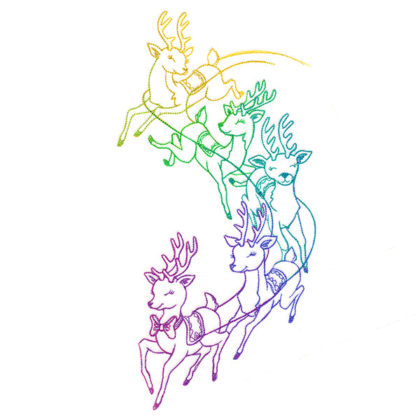 Rainbow Reindeer