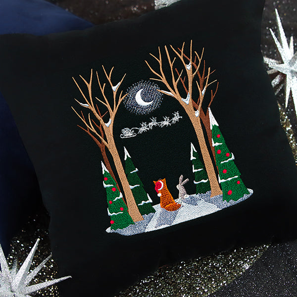 Moonlit Christmas Scene