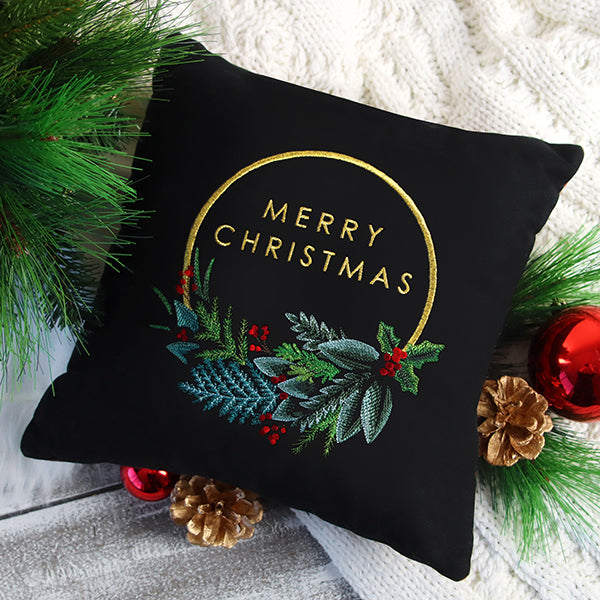 Modern Merry Christmas Wreath