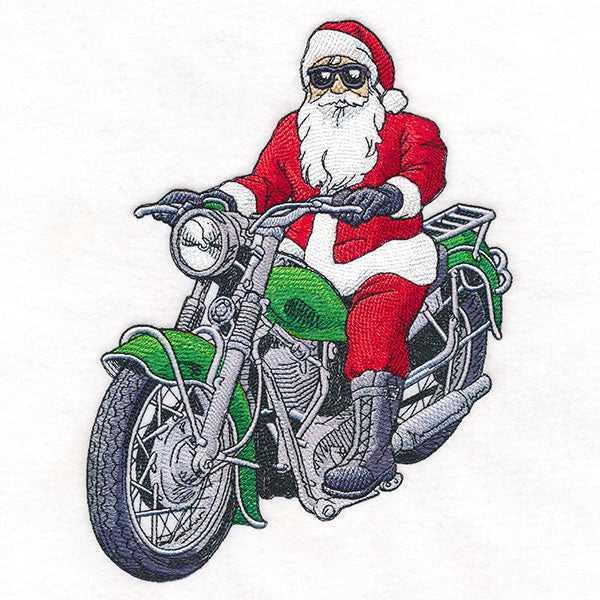 Chillin' Motorcycle Santa