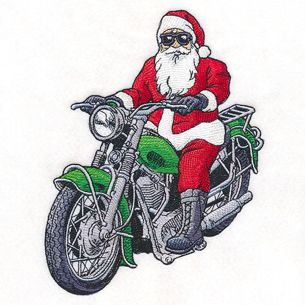 Chillin' Motorcycle Santa