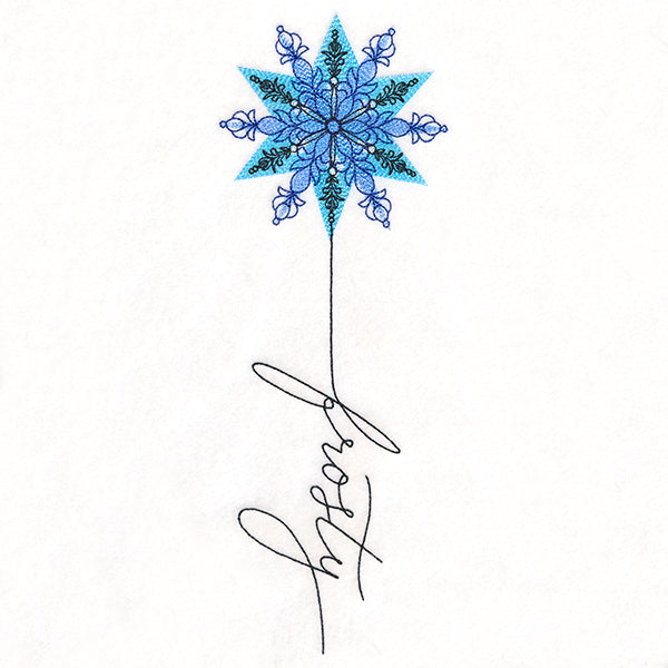 January Frosty Snowflake