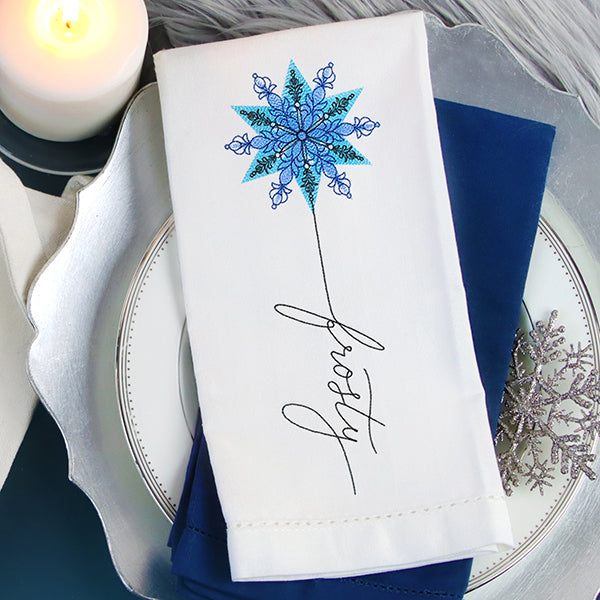 January Frosty Snowflake