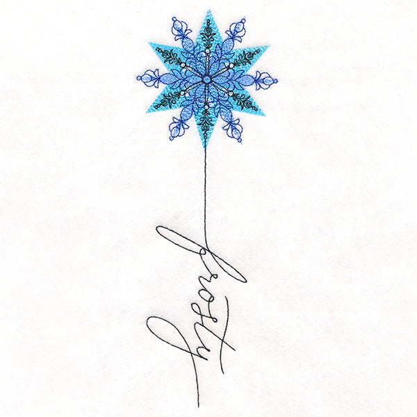 January Frosty Snowflake