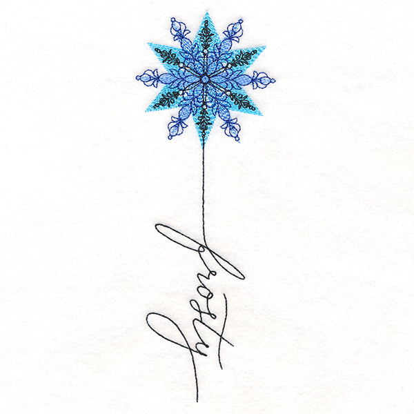 January Frosty Snowflake
