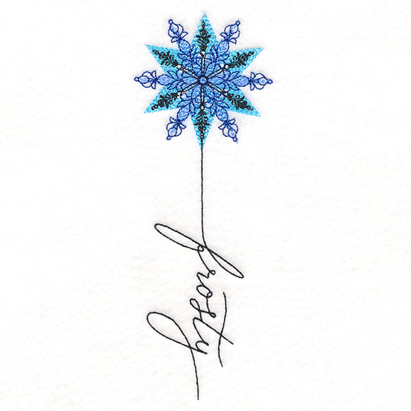 January Frosty Snowflake