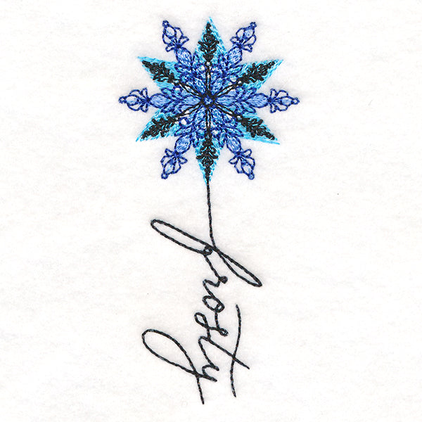 January Frosty Snowflake