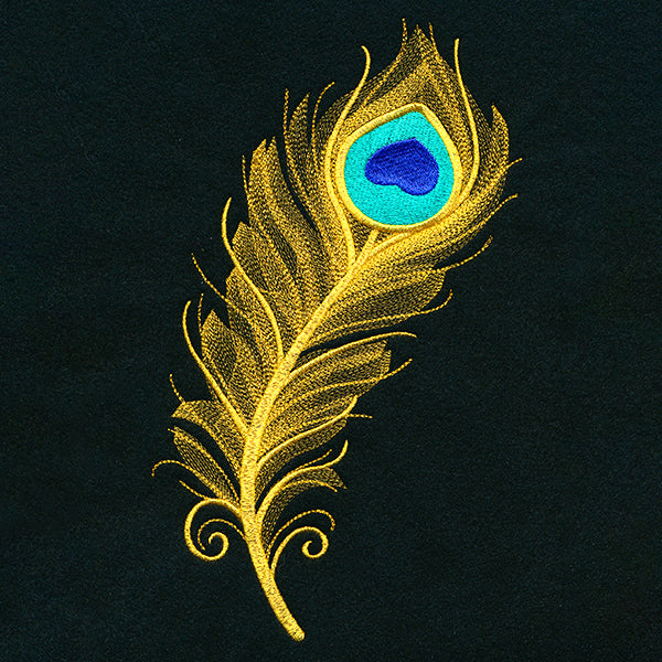 Sparkling Peacock Feather