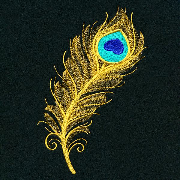 Sparkling Peacock Feather