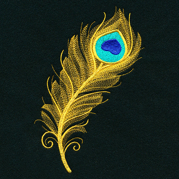 Sparkling Peacock Feather