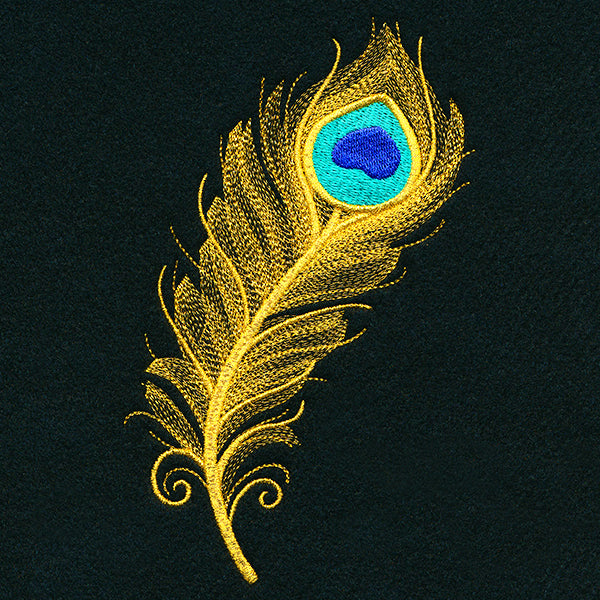 Sparkling Peacock Feather